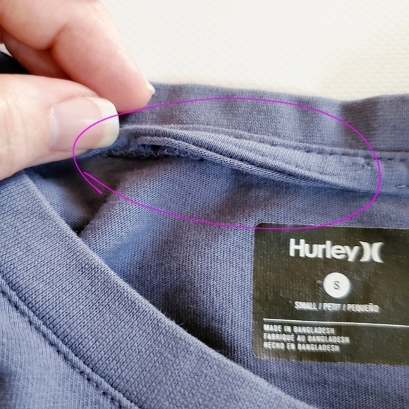 1422 * Hurley Palm Tree Graphic Tee Blue Size S - Picture 11 of 11